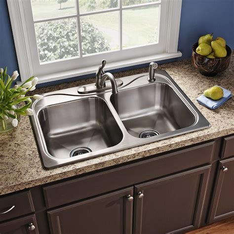 33 kitchen sink drop in|lowes kitchen sinks drop in.